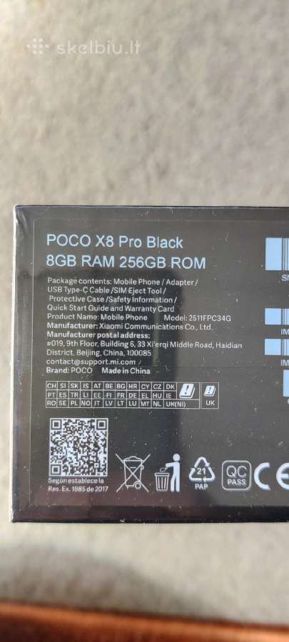 Xiaomi Poco X8 Pro 5G 12 GB RAM 512 GB Rom - nuotraukos Nr. 4