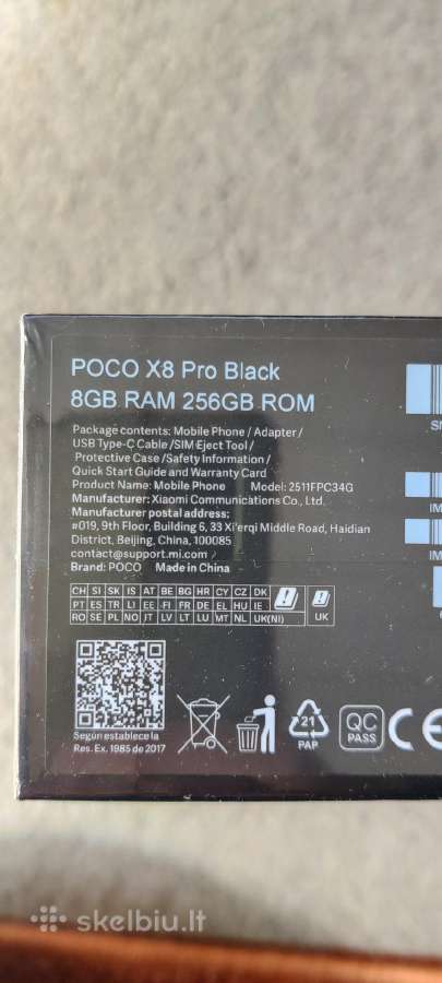Xiaomi Poco X8 Pro 5G 8/12 GB RAM 512 GB Rom - nuotraukos Nr. 31