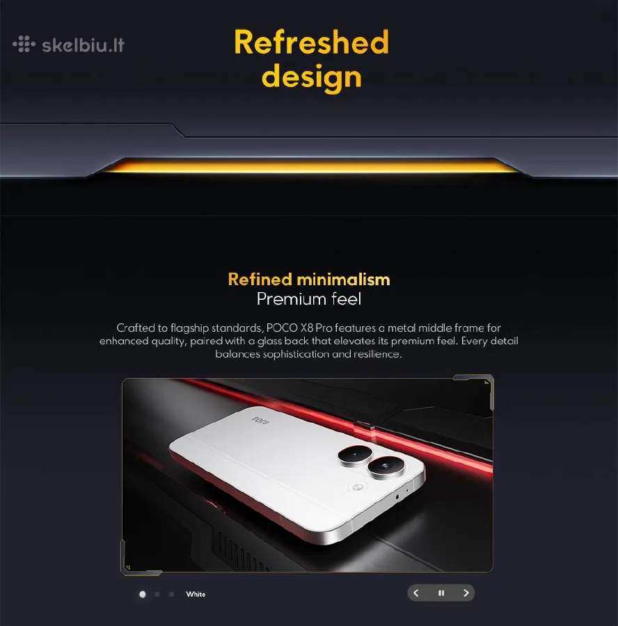 Xiaomi Poco X8 Pro 5G 12 GB RAM 512 GB Rom - nuotraukos Nr. 10