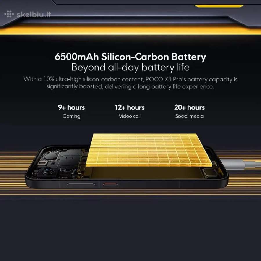 Xiaomi Poco X8 Pro 5G 12 GB RAM 512 GB Rom - nuotraukos Nr. 12