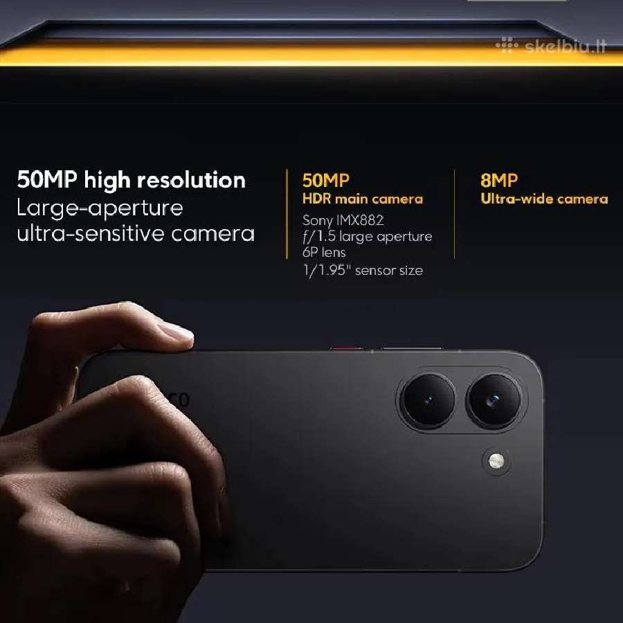 Xiaomi Poco X8 Pro 5G 8/12 GB RAM 512 GB Rom - nuotraukos Nr. 12