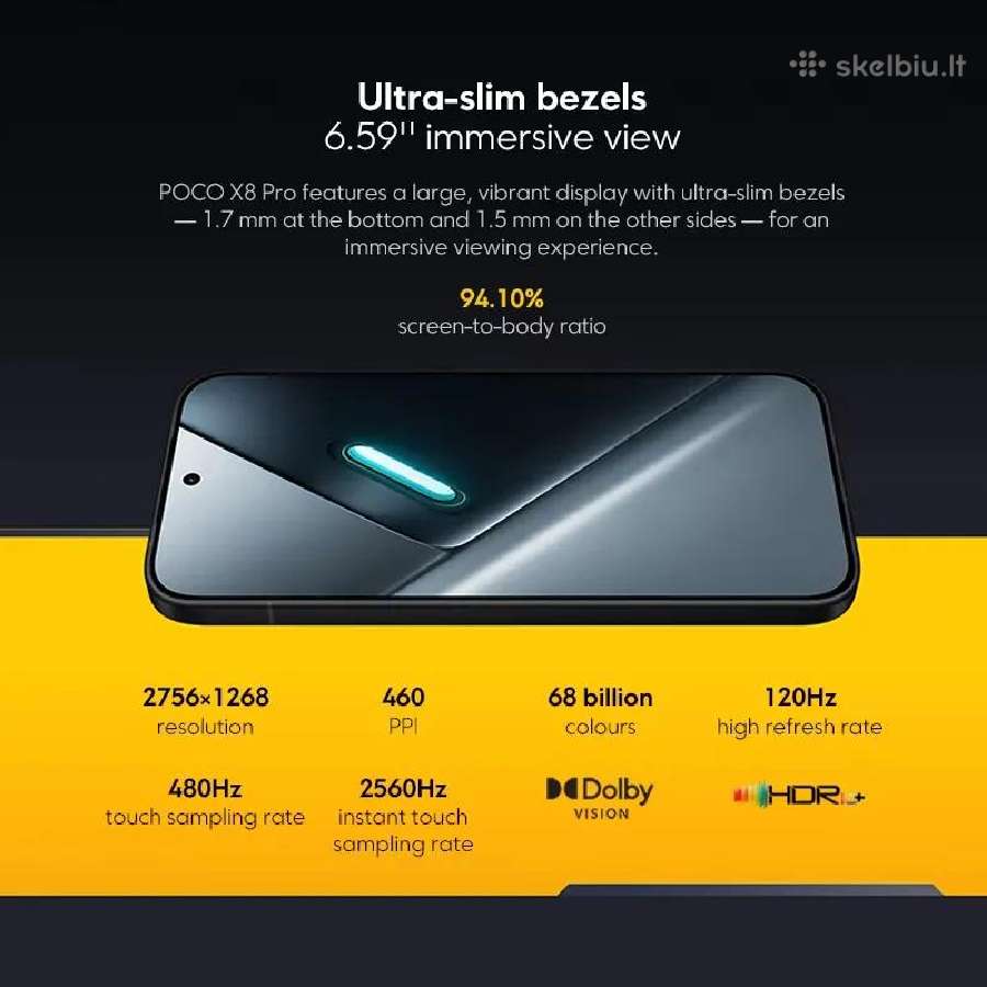 Xiaomi Poco X8 Pro 5G 12 GB RAM 512 GB Rom - nuotraukos Nr. 9