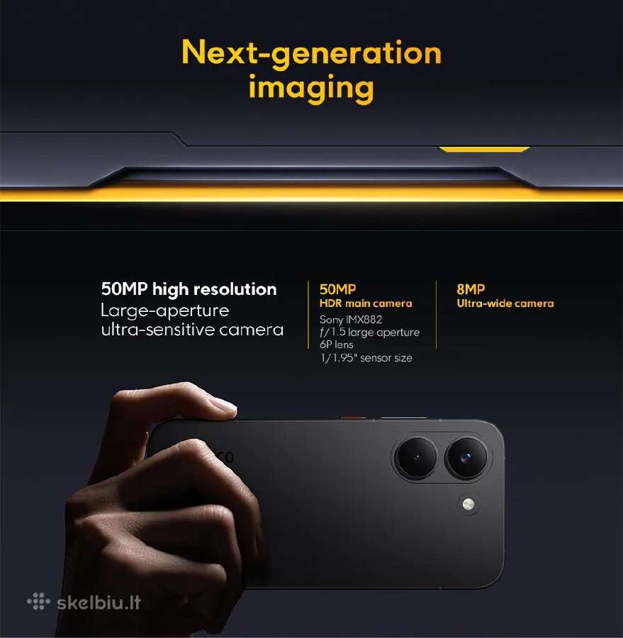 Xiaomi Poco X8 Pro 5G 8/12 GB RAM 512 GB Rom - nuotraukos Nr. 18