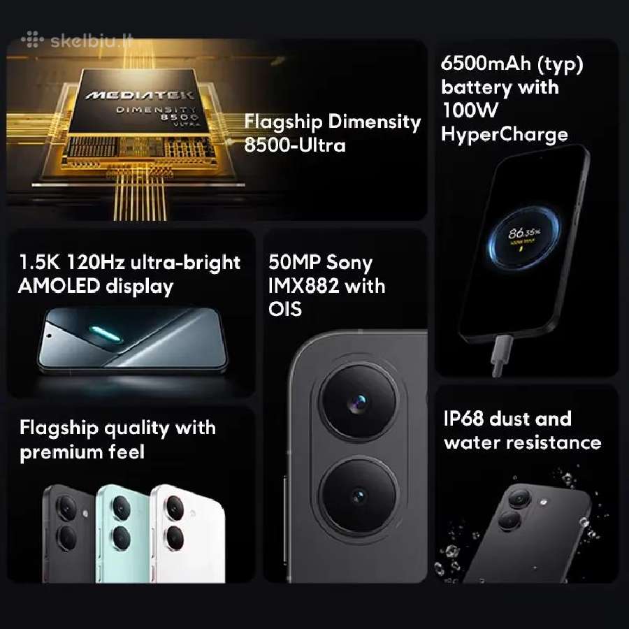 Xiaomi Poco X8 Pro 5G 12 GB RAM 512 GB Rom - nuotraukos Nr. 7
