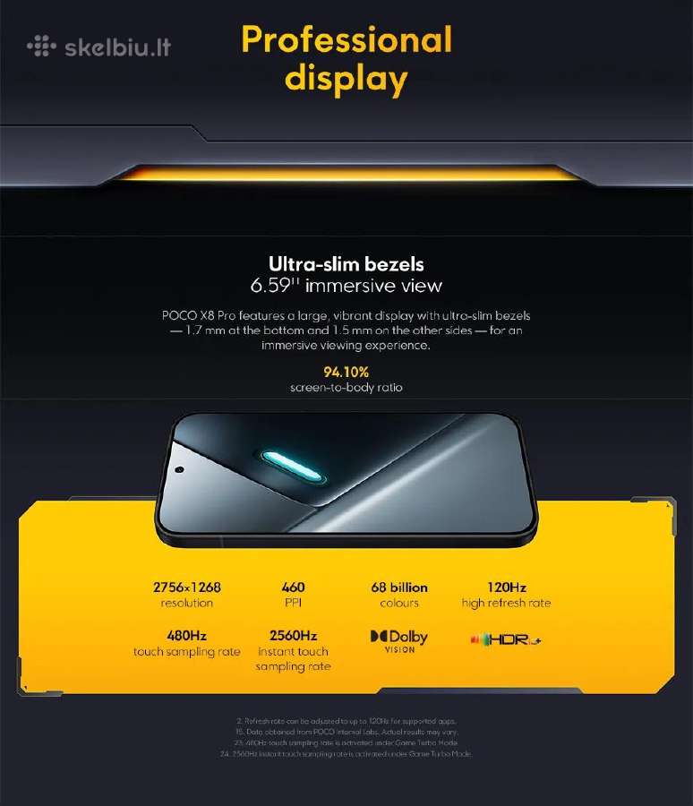 Xiaomi Poco X8 Pro 5G 12 GB RAM 512 GB Rom - nuotraukos Nr. 29