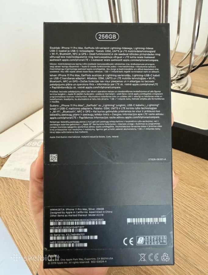 iPhone 11 pro max, 256gb - nuotraukos Nr. 3