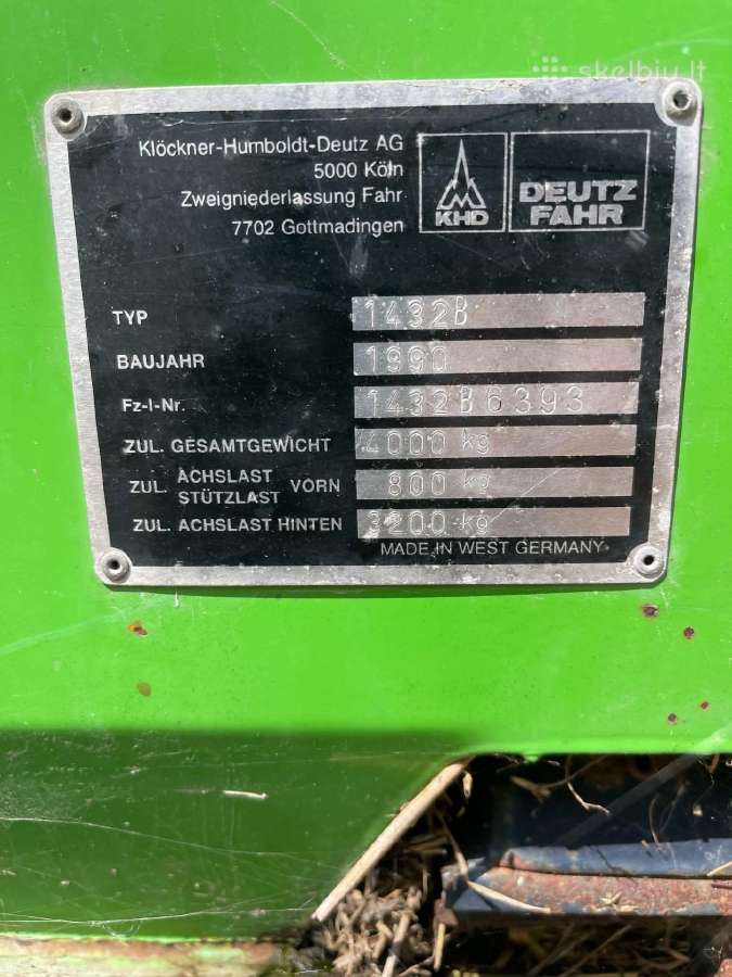 Deutz-fahr K560 žolės rinktuvas - nuotraukos Nr. 2