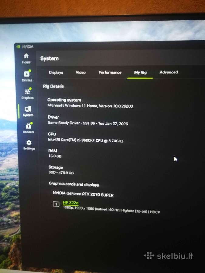 Rtx 2070 Super 8gb / i5-9600kf - nuotraukos Nr. 5