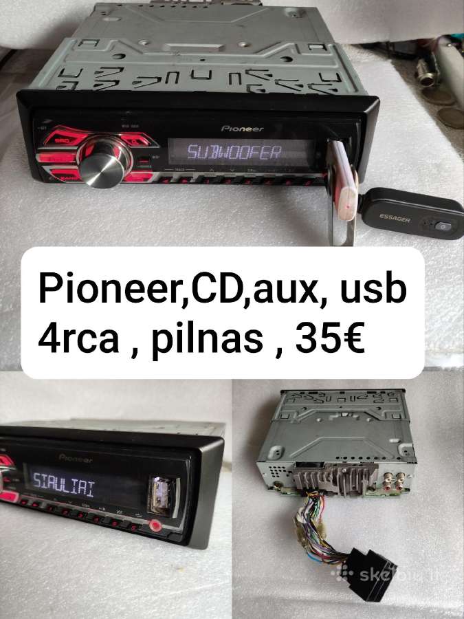 Automagnetola bluetooth, Usb, tel.laikiklis - nuotraukos Nr. 7