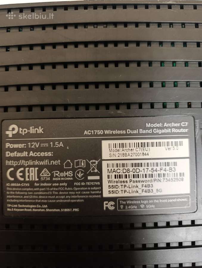 Marsrutizatorius Tp-link - nuotraukos Nr. 3