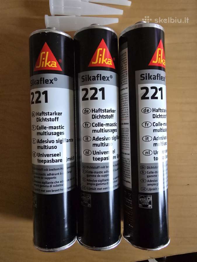 Klijai hermetikas Sikaflex 221 balti - nuotraukos Nr. 2