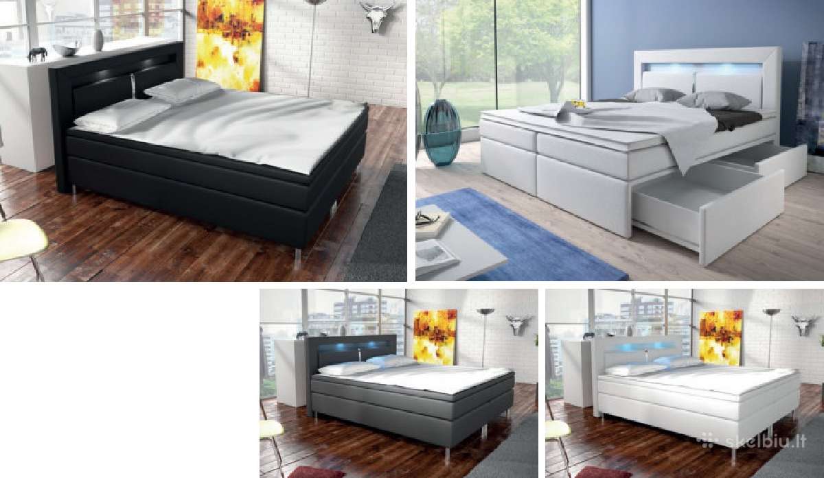 Ivairios Boxspring tipo lovos - nuotraukos Nr. 5