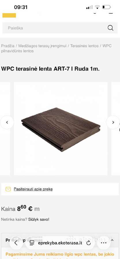 Terasines lentos Art 7 mdf - nuotraukos Nr. 2