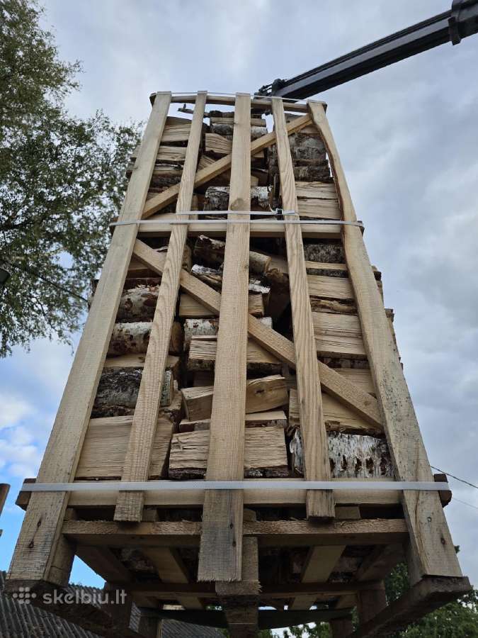 Sausos beržinės malkos džiovintos džiovykloje - nuotraukos Nr. 2