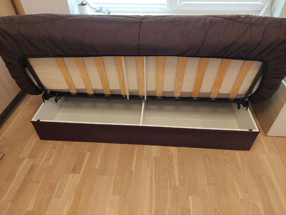 Sofa lova su patalynės dėže - nuotraukos Nr. 2