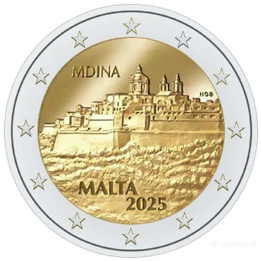 Maltos proginės euro monetos - nuotraukos Nr. 4