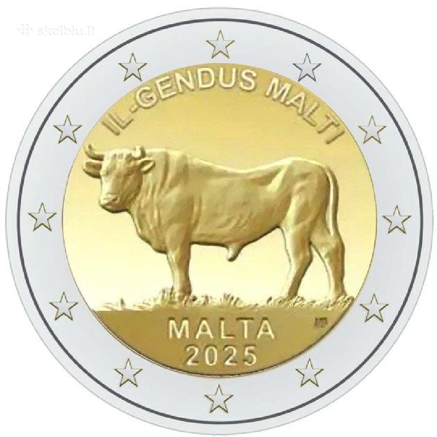 Maltos proginės euro monetos - nuotraukos Nr. 3