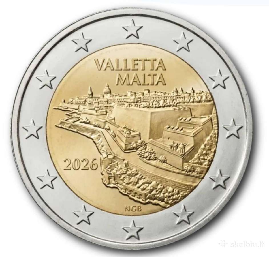 Maltos proginės euro monetos - nuotraukos Nr. 2