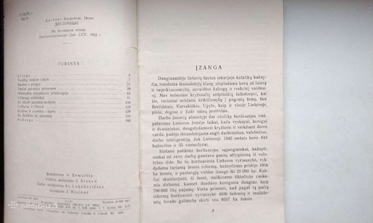 A. Dagelis. Dviveidžiai. 1962 m. leid. - nuotraukos Nr. 2