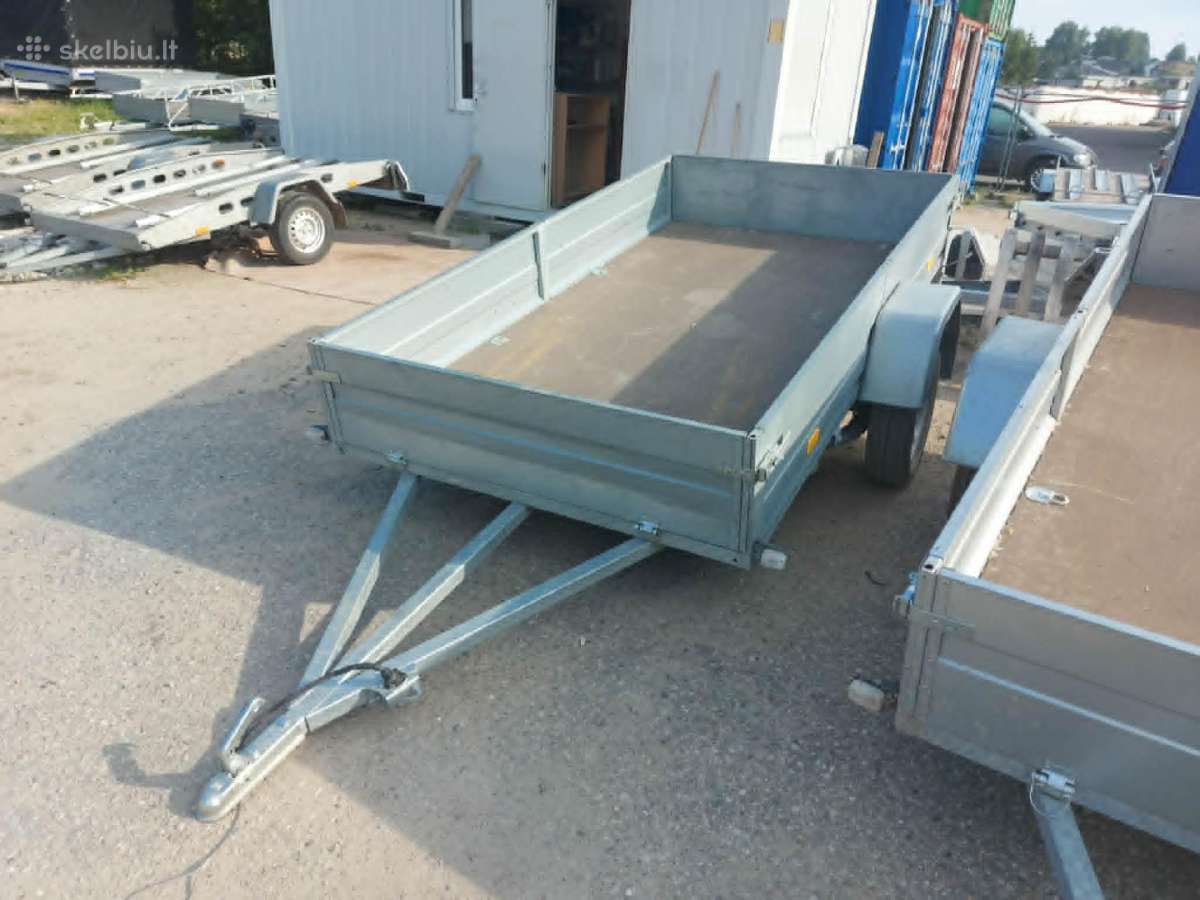 2,7 x 1,5m linginė uždaro metalo profilio priekaba - nuotraukos Nr. 2