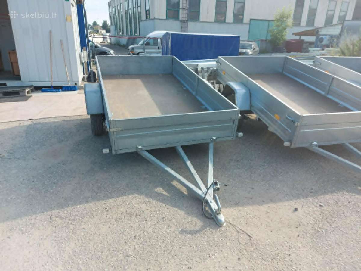 2,7 x 1,5m linginė uždaro metalo profilio priekaba - nuotraukos Nr. 5