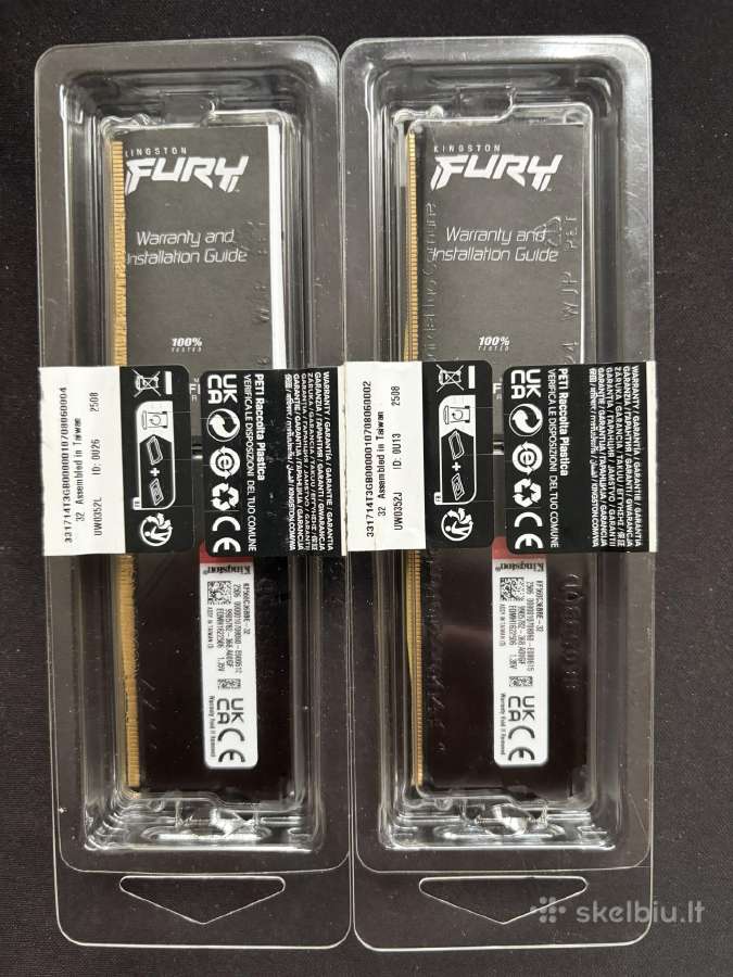 Kingston Fury Beast 64 GB (2x32 GB) Ddr5-6000 Cl36 - nuotraukos Nr. 2