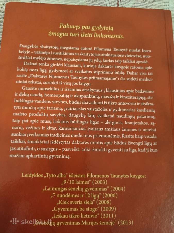 Daktarės Filomenos Taunytės priimamasis - nuotraukos Nr. 10
