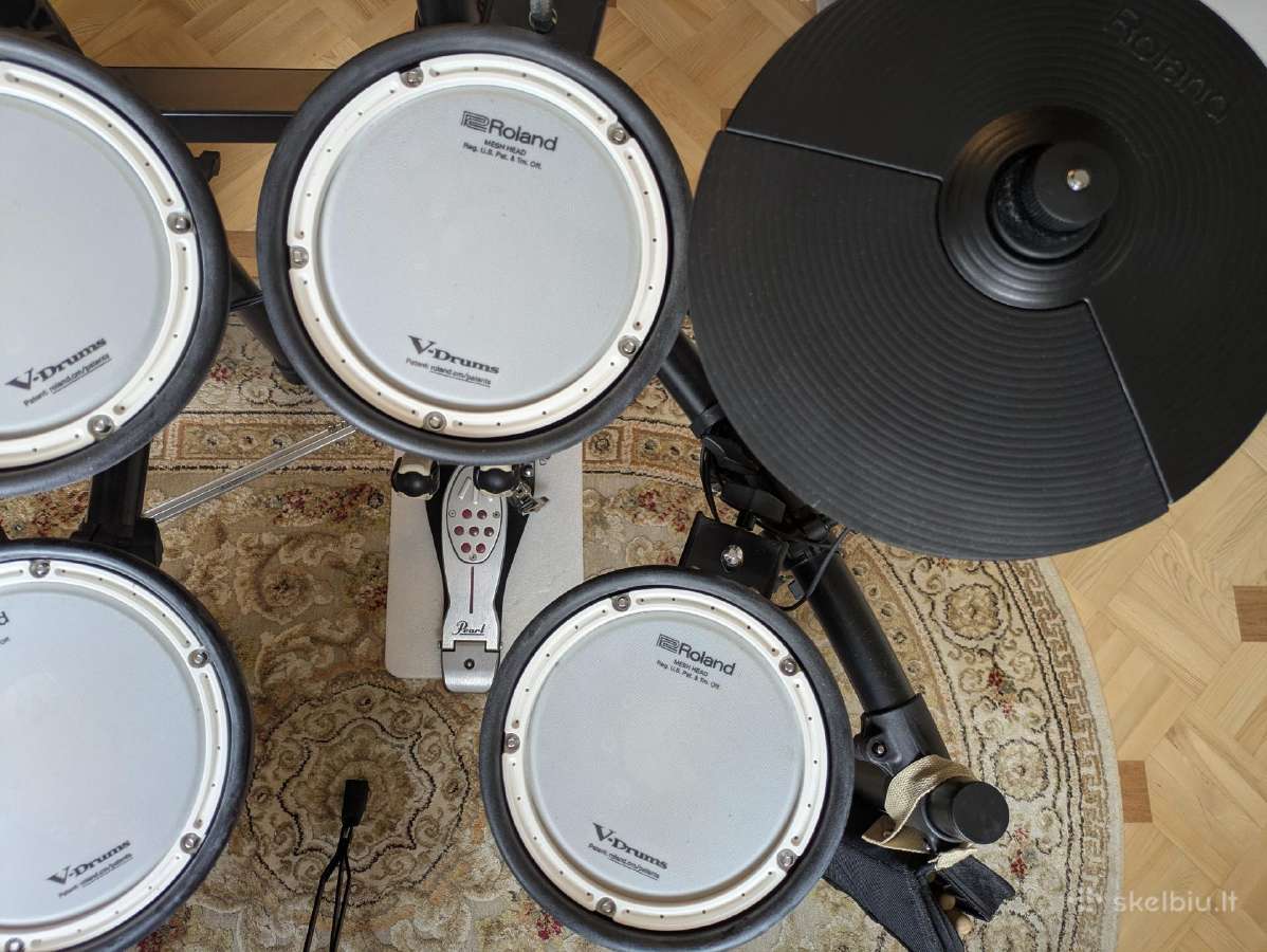 Roland Td-07 + Pearl Eliminator 2052c + kėdė - nuotraukos Nr. 9