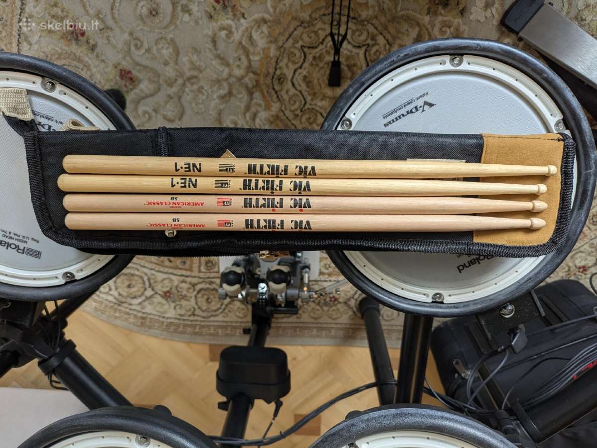 Roland Td-07 + Pearl Eliminator 2052c + kėdė - nuotraukos Nr. 11