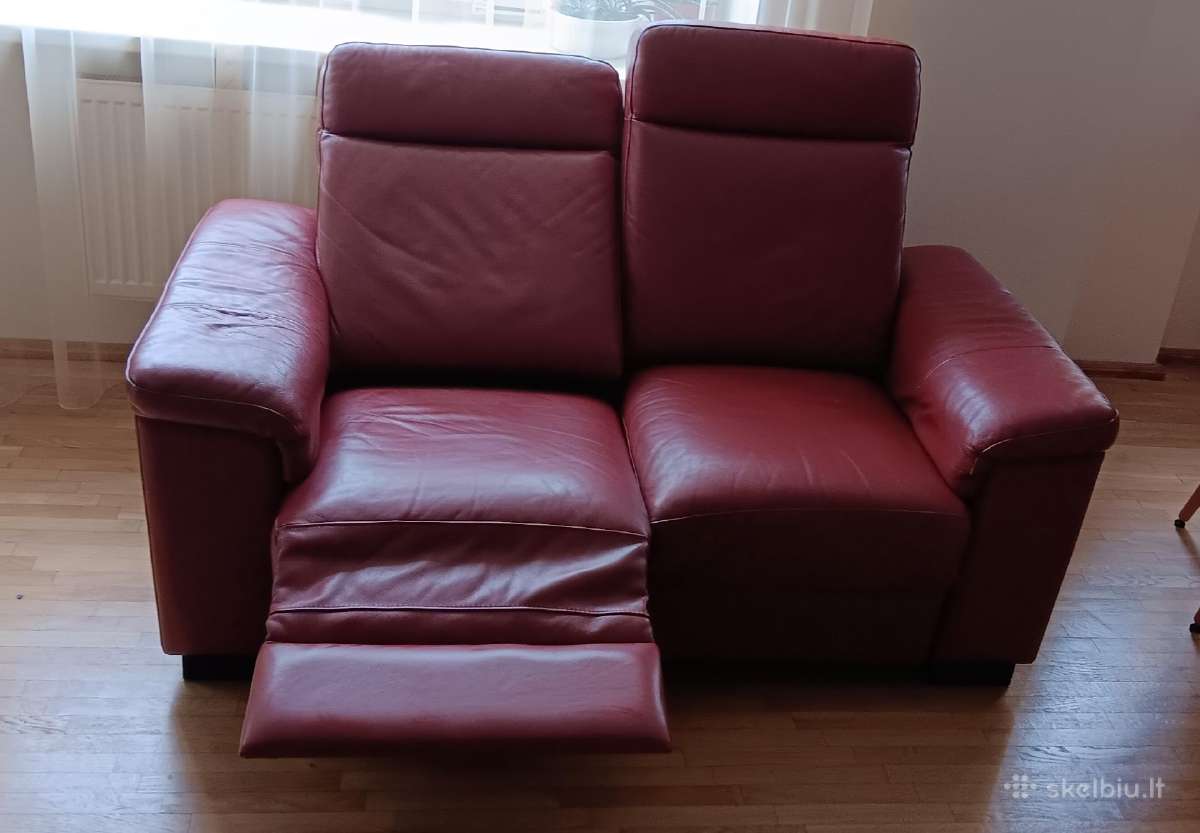 Odinė dvivietė sofa su reglaineriais - nuotraukos Nr. 2