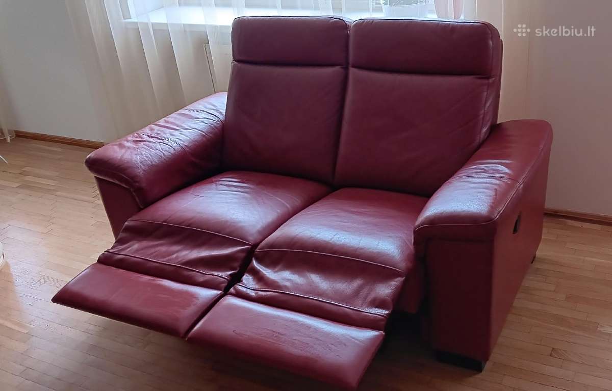 Odinė dvivietė sofa su reglaineriais - nuotraukos Nr. 3
