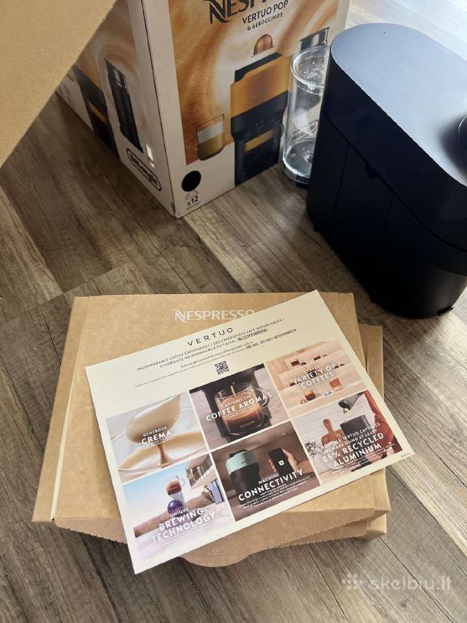 Nespresso Vertuo Pop kavos aparatas + 80 kapsulių - nuotraukos Nr. 6