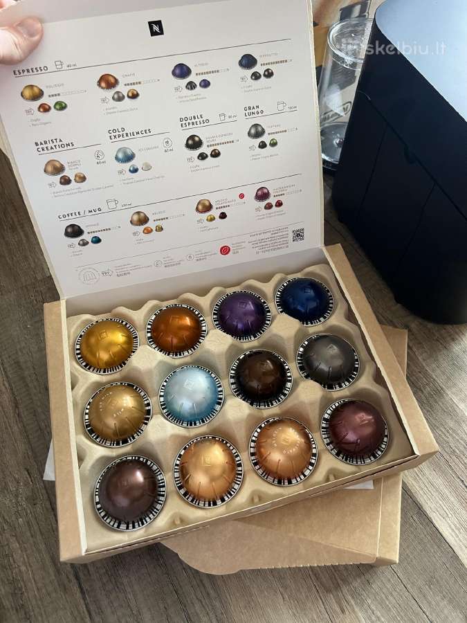 Nespresso Vertuo Pop kavos aparatas + 80 kapsulių - nuotraukos Nr. 7