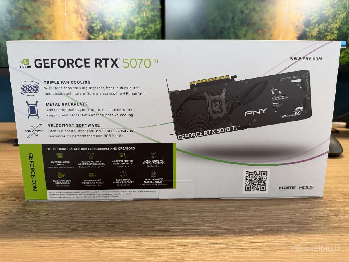 Pny Nvidia Geforce Rtx 5070 ti 16gb - nuotraukos Nr. 2