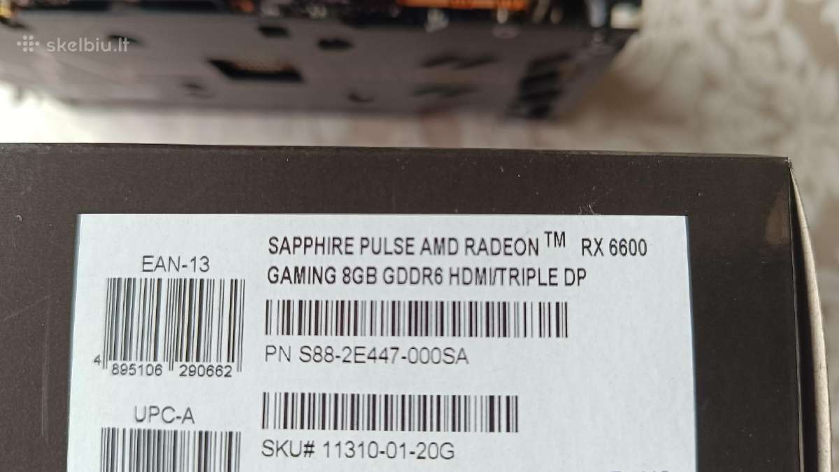 Sapphire Amd Radeon Rx 6600 - nuotraukos Nr. 6
