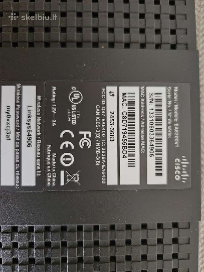 Maršrutizatorius Linksys Ea6300 - nuotraukos Nr. 2
