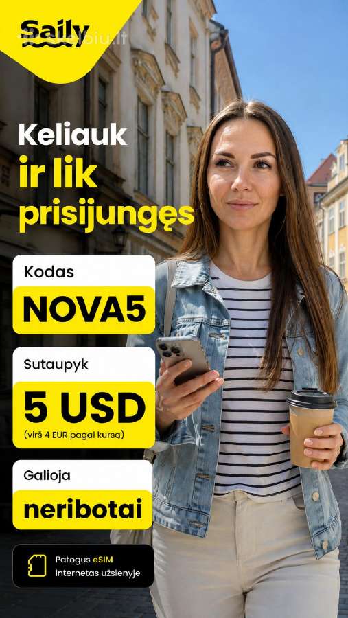 Saily nuolaidos kodas Nova5 4,25 € nuolaida esim - nuotraukos Nr. 9