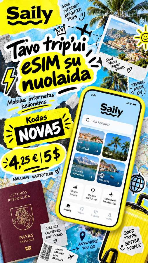 Saily nuolaidos kodas Nova5 4,25 € nuolaida esim - nuotraukos Nr. 10