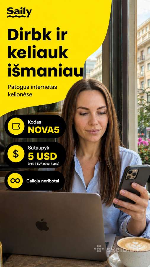 Saily nuolaidos kodas Nova5 4,25 € nuolaida esim - nuotraukos Nr. 11