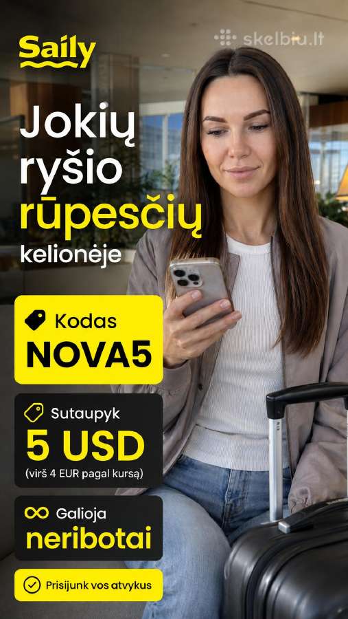 Saily nuolaidos kodas Nova5 4,25 € nuolaida esim - nuotraukos Nr. 13