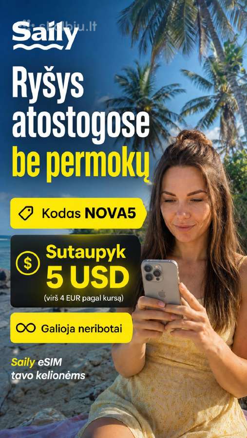 Saily nuolaidos kodas Nova5 4,25 € nuolaida esim - nuotraukos Nr. 16