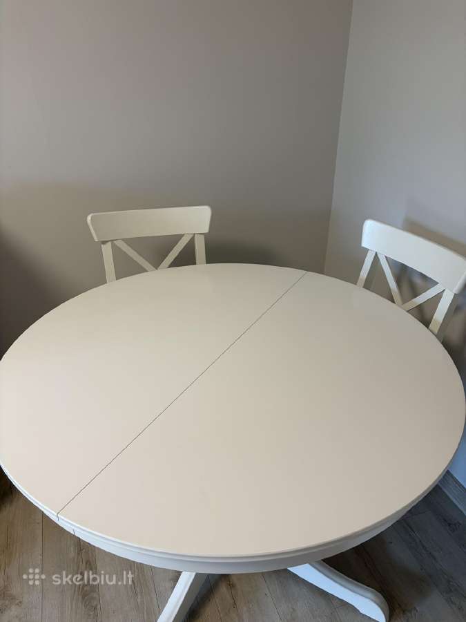 Ikea valgomasis ištraukiamas stalas ir 6 kėdės - nuotraukos Nr. 3