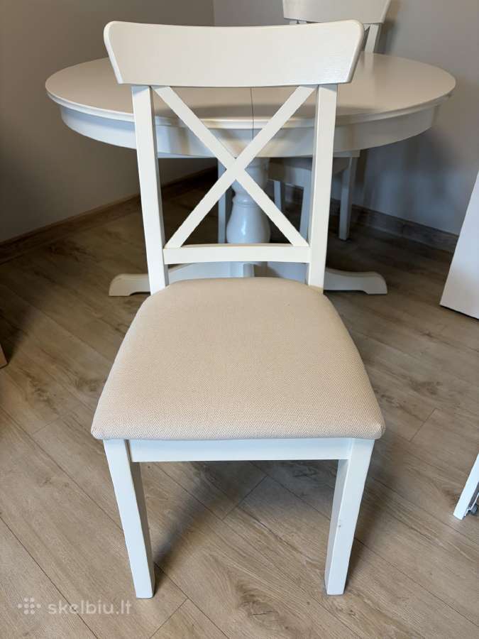 Ikea valgomasis ištraukiamas stalas ir 6 kėdės - nuotraukos Nr. 7