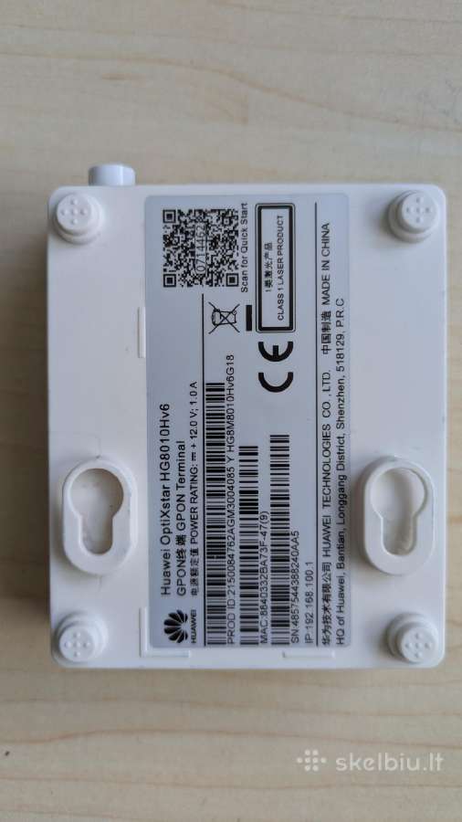 Gpon Huawei Optixstar Hg8010hv6 + blokelis - nuotraukos Nr. 2