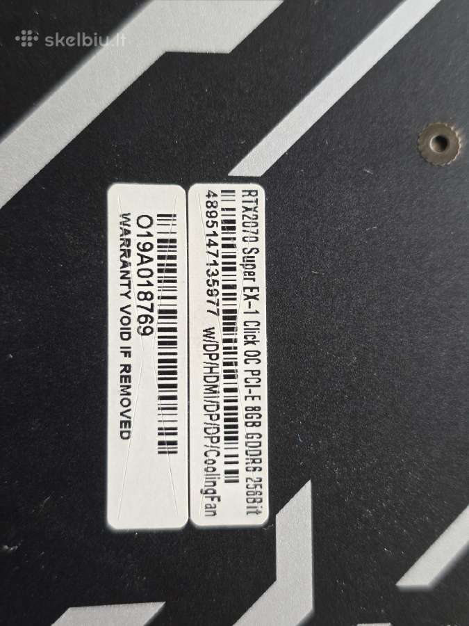 Kfa2 Geforce Rtx 2070 Super Ex - nuotraukos Nr. 3