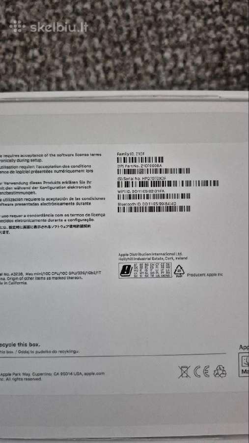 Mac Mini M4 10c Cpu 10c Gpu 32gb RAM 1tb SSD - nuotraukos Nr. 2