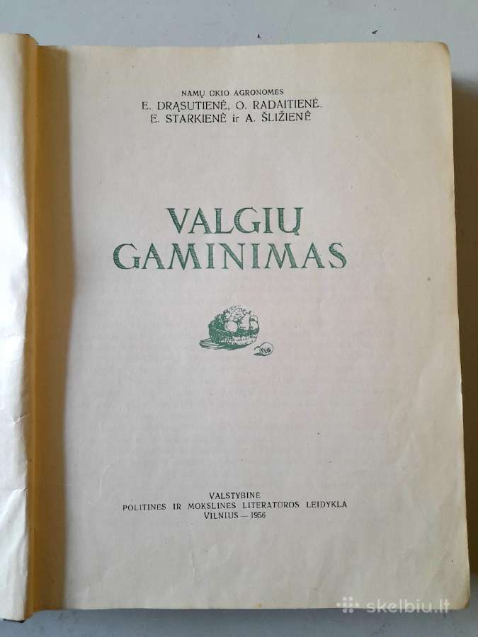 Knyga "Valgių gaminimas" 1956m. - nuotraukos Nr. 2