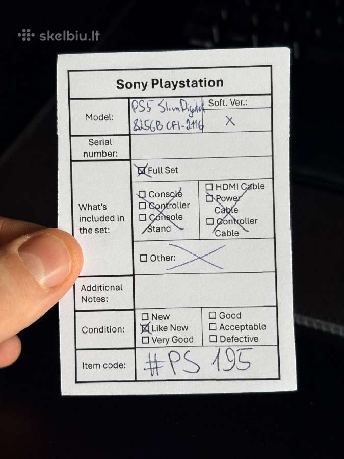 Sony Playstation 5 Slim Digital Cfi2116 E-chassis - nuotraukos Nr. 19