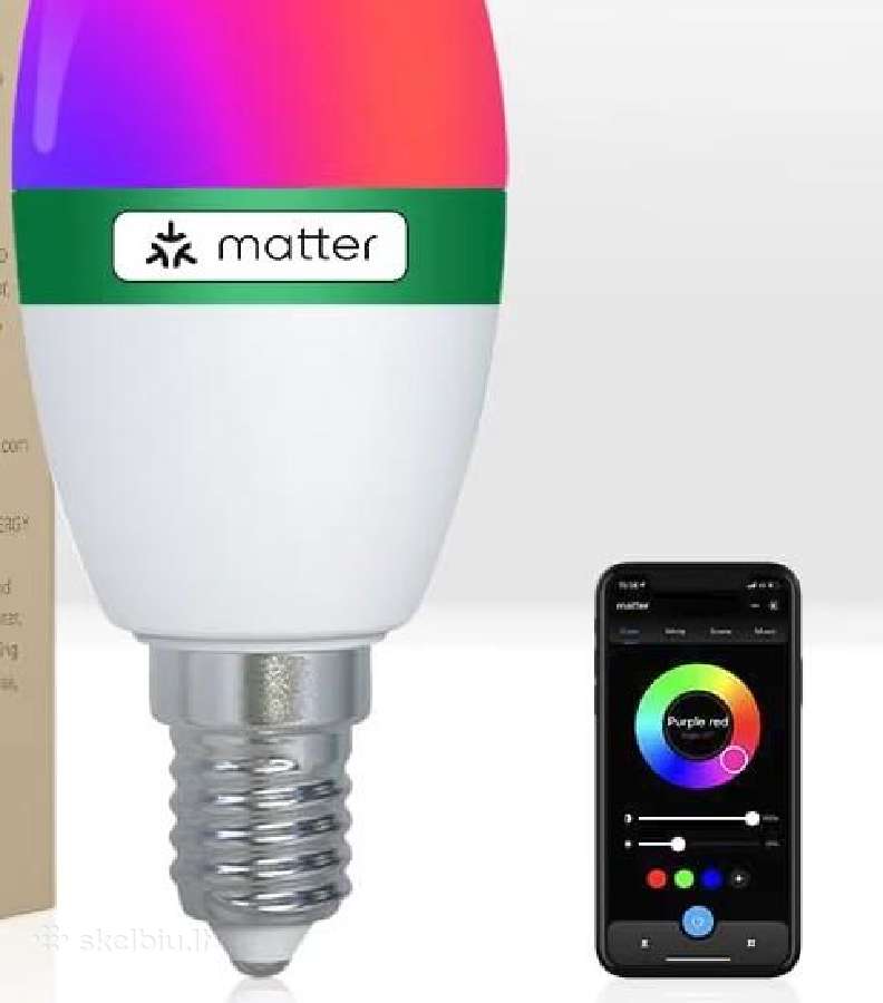 Moes E14 Matter išmaniosios LED lemputės (4 vnt.) - nuotraukos Nr. 2