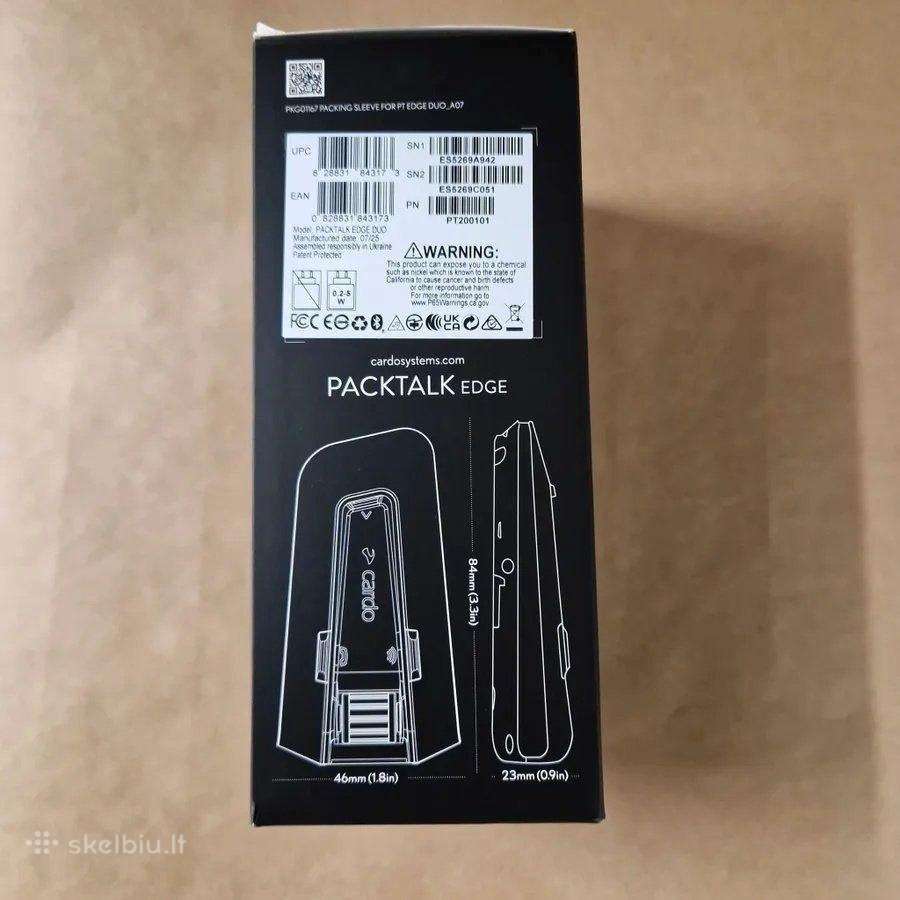 Cardo Packtalk Edge Duo motociklinis intercomas - nuotraukos Nr. 3